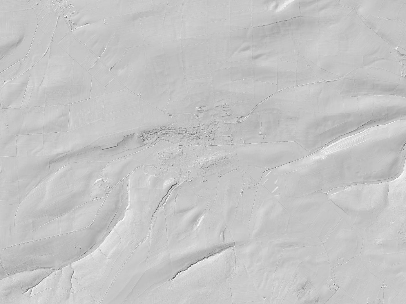 Geländeschummerung von Aidhausen
