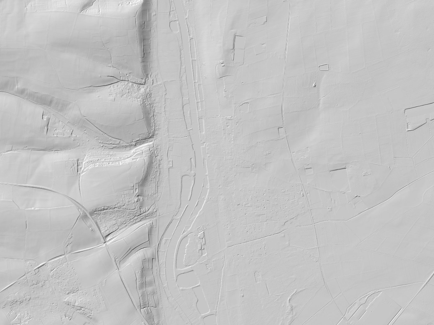 Geländeschummerung von Albertshofen