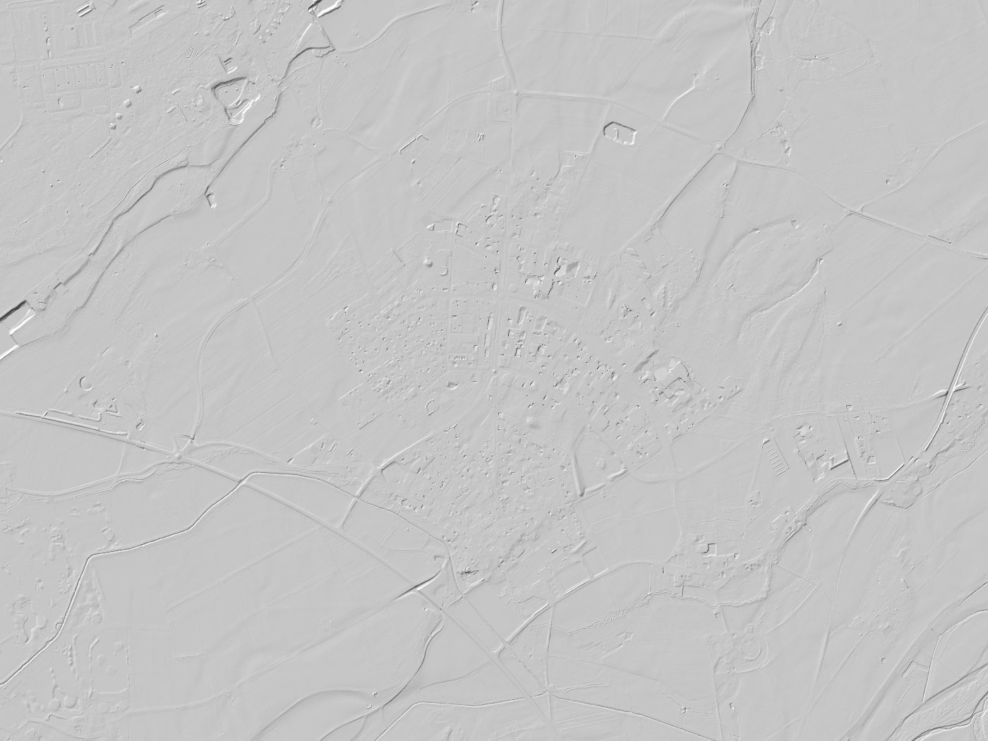 Geländeschummerung von Bad Füssing