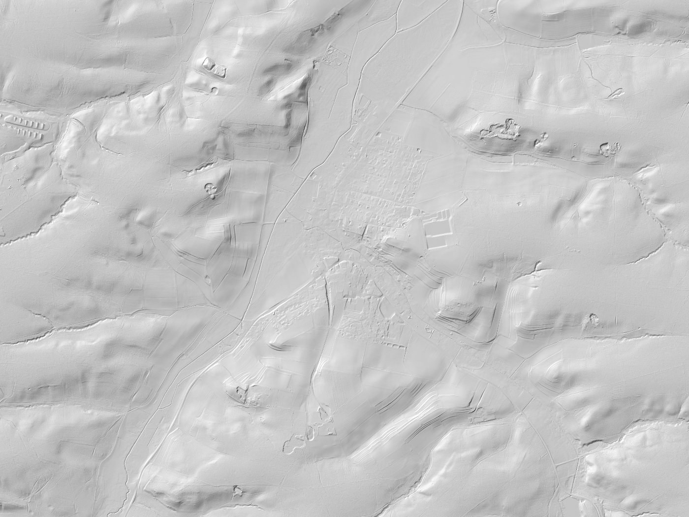Geländeschummerung von Emersacker
