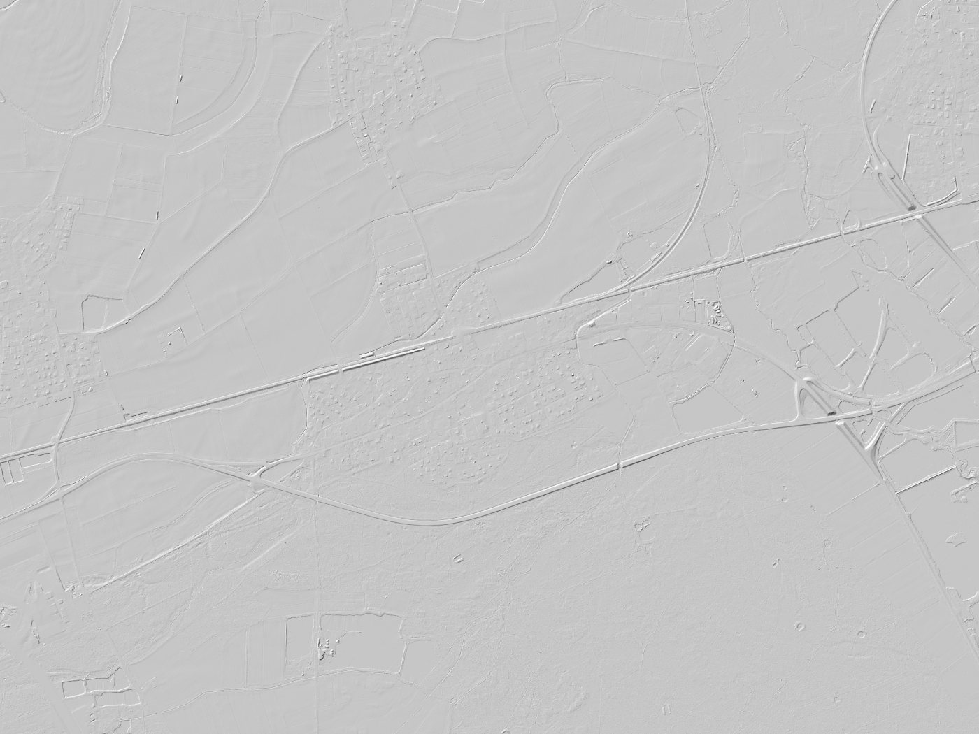 Geländeschummerung von Ernsgaden