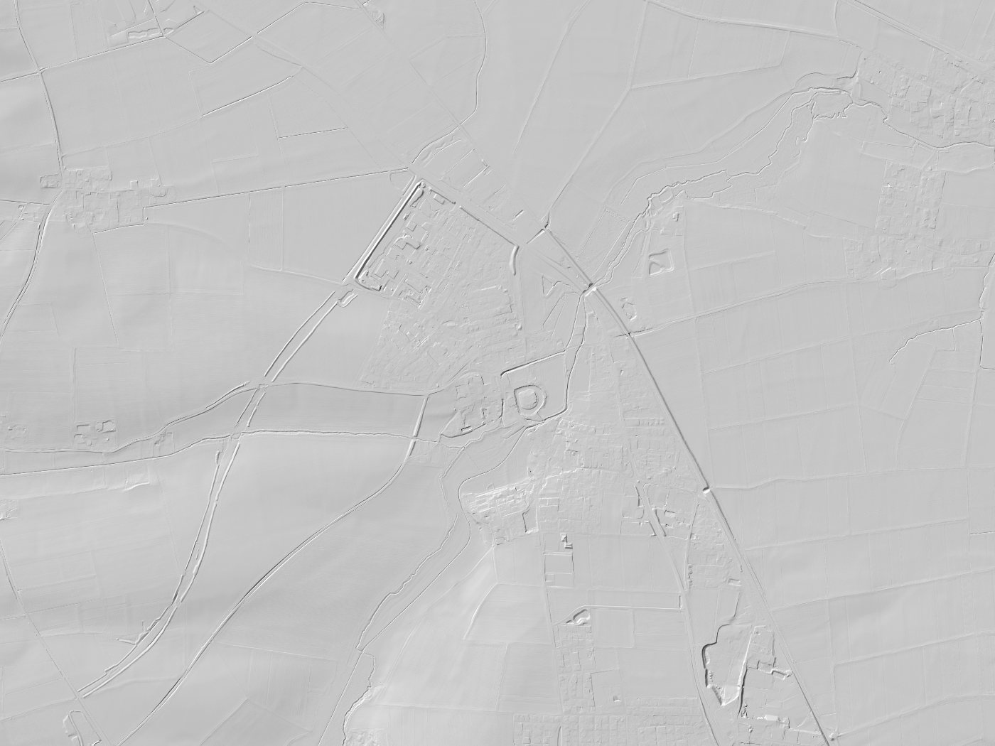 Geländeschummerung von Köfering