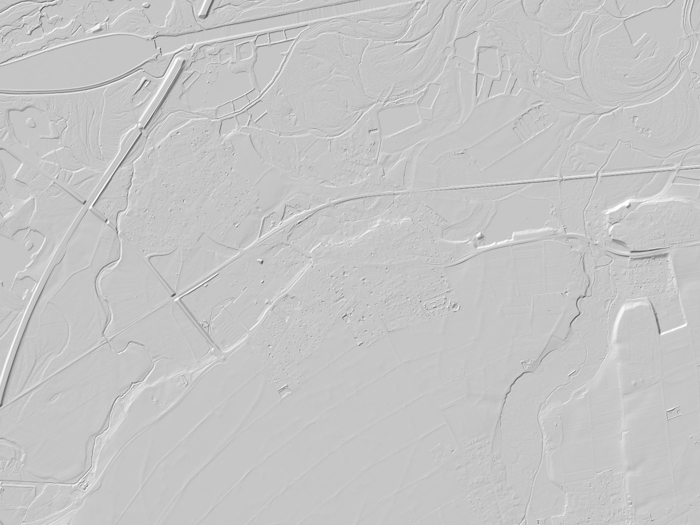 Geländeschummerung von Nersingen
