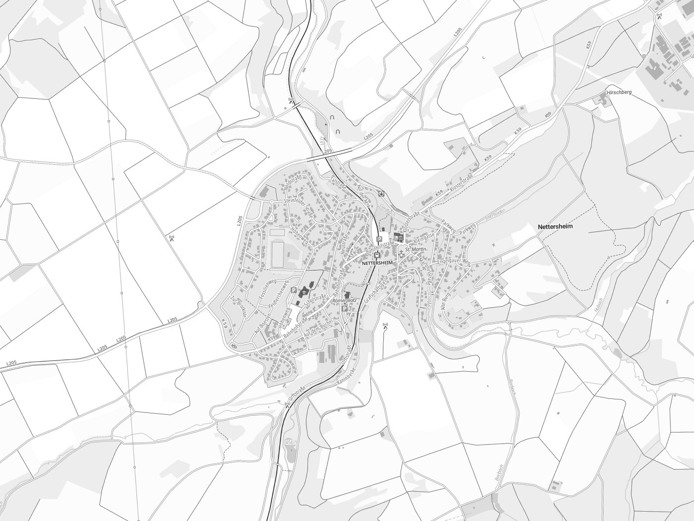 Kartenausschnitt Nettersheim mit Gewässern
