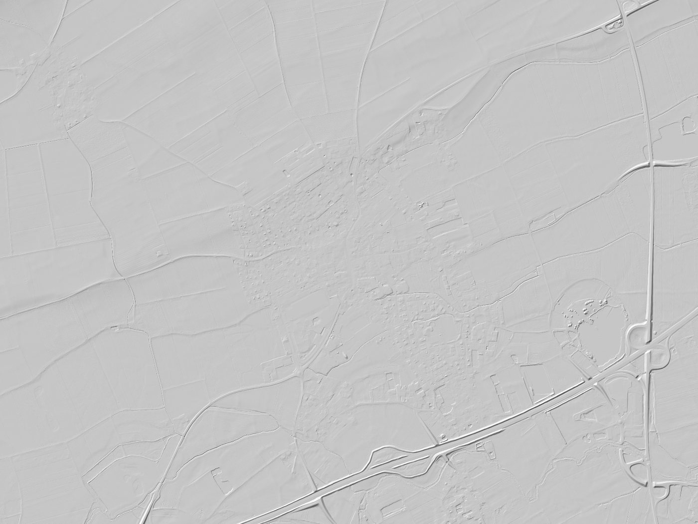 Geländeschummerung von Pilsting